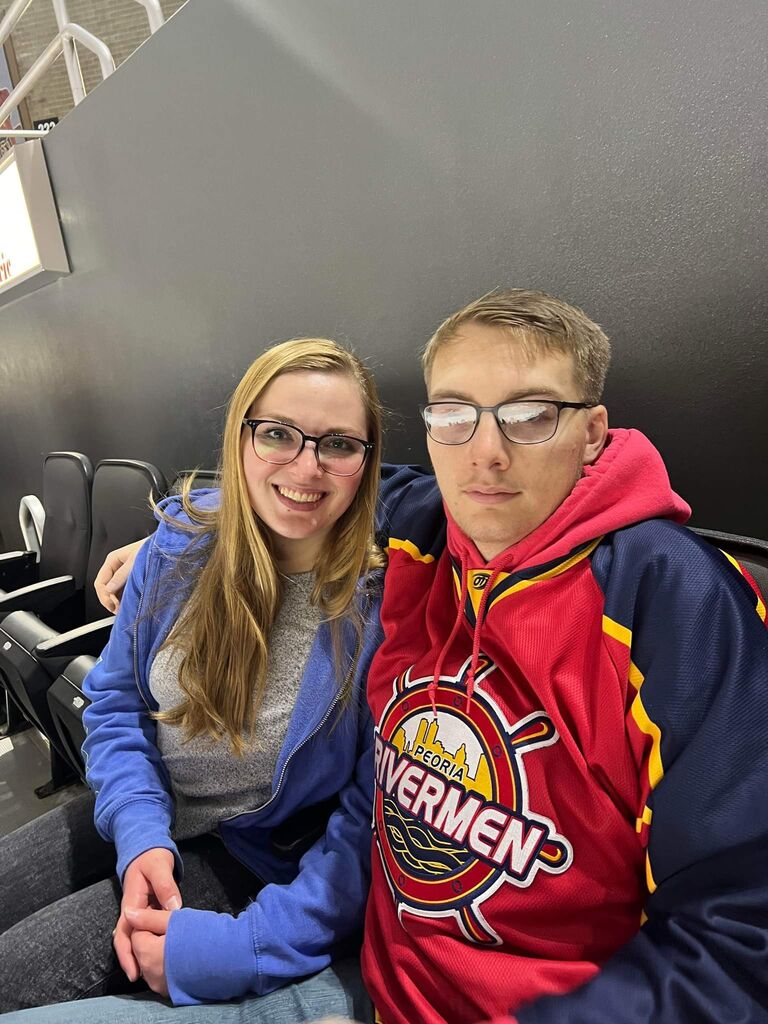 First hockey game together!