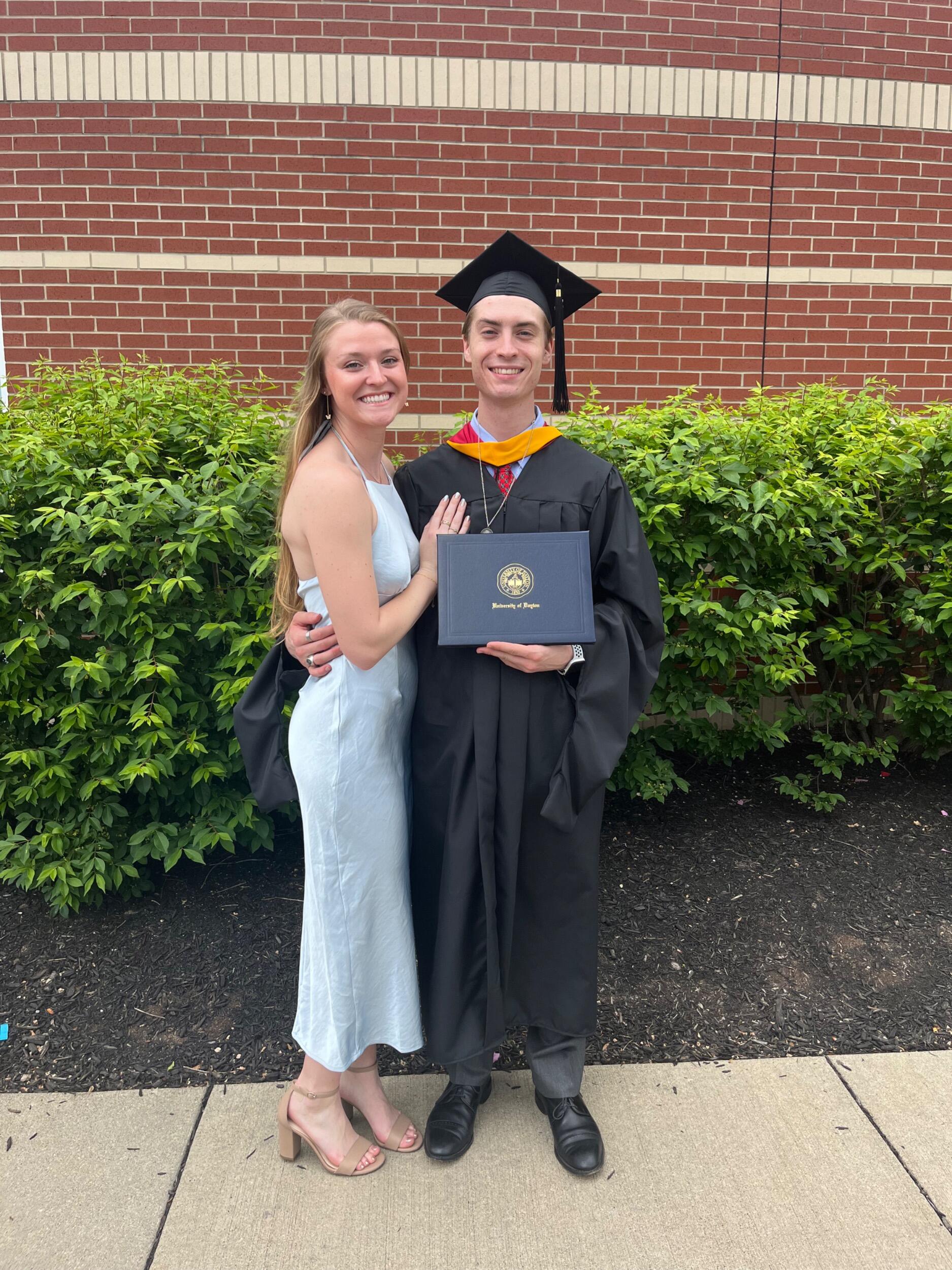 Ryan graduates with his Masters degree in Mechanical Engineering, specializing in Biomechanics!