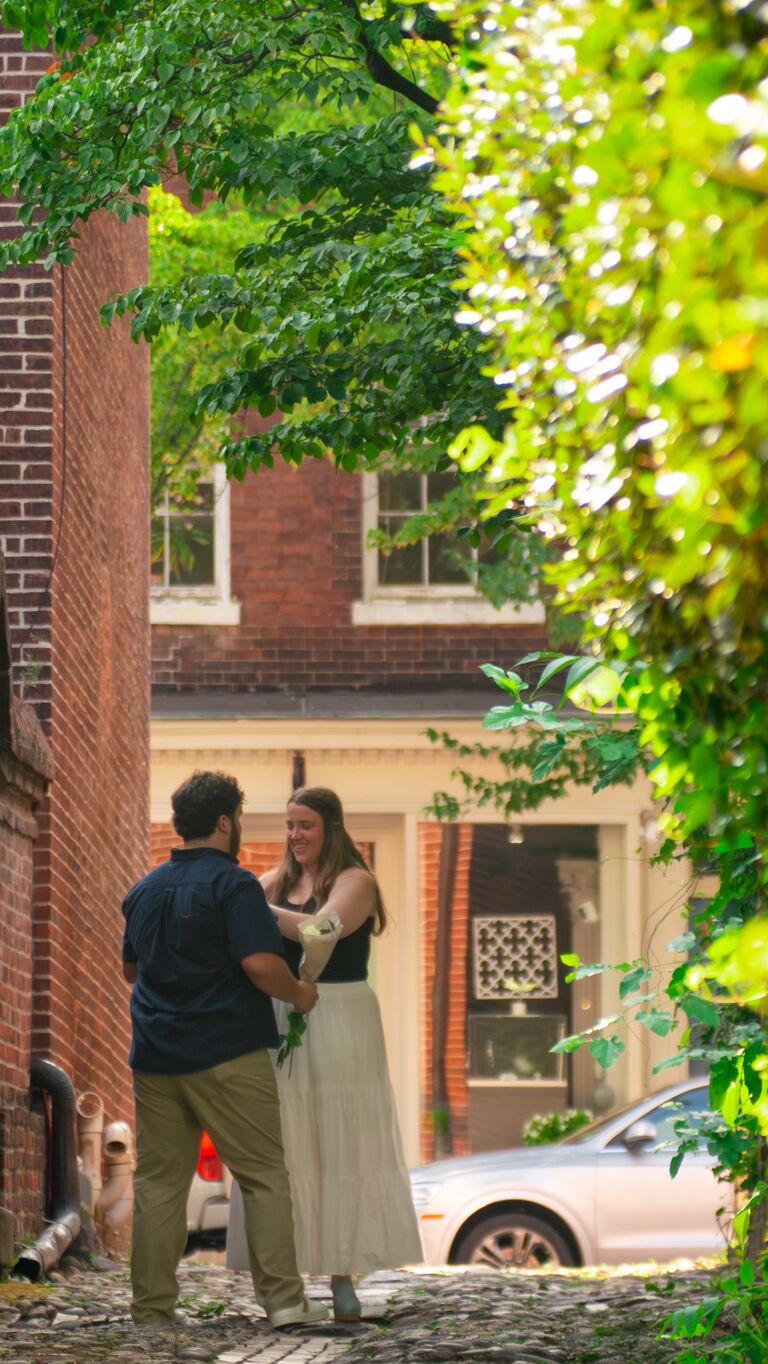 Max secretly flew up to DC and proposed!! 