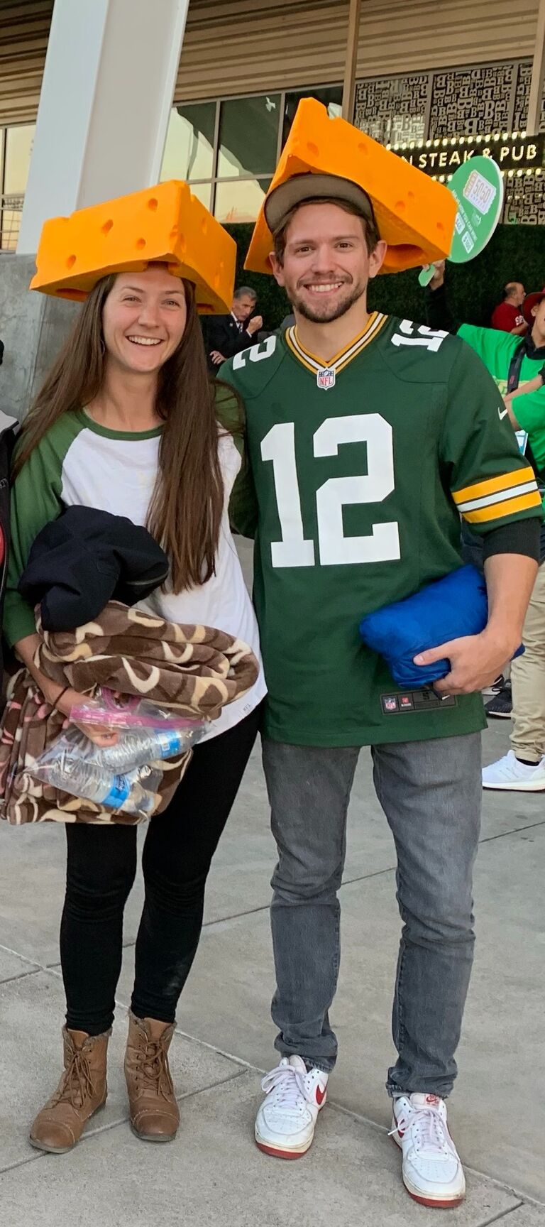 Fall of 2019, Evan turned Shawn into a Green Bay Packers Fan! (It was the promise of a cheese head that sealed the deal)
