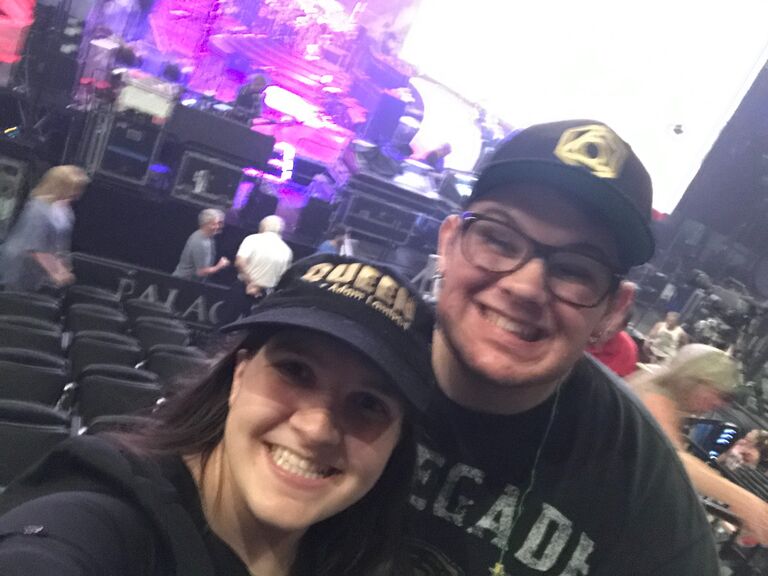 Erik & Emily attend their first Queen + Adam Lambert concert together at the Palace of Auburn Hills