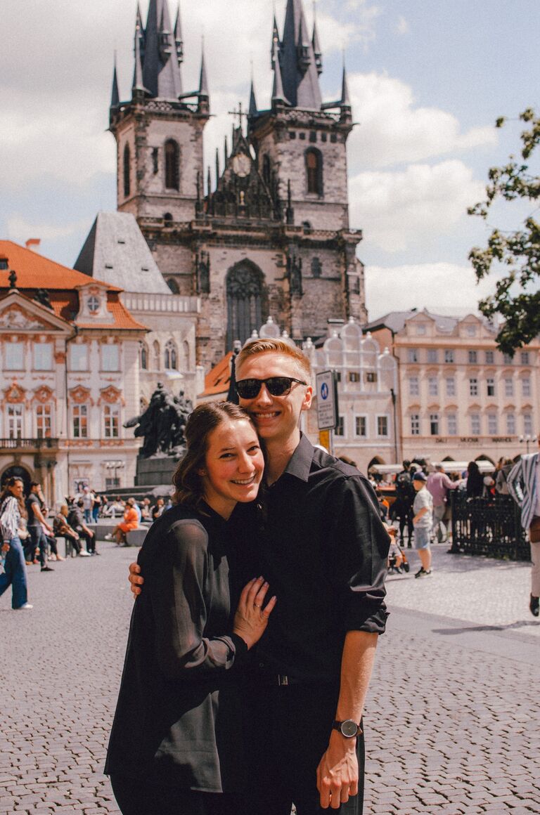 This picture is after one of our Sunday afternoon concerts at St. Nicholas Church in Old Town Prague, Czech Republic.
