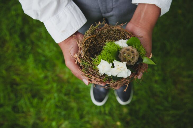 Diy Rustic Bird S Nest Ring Pillow