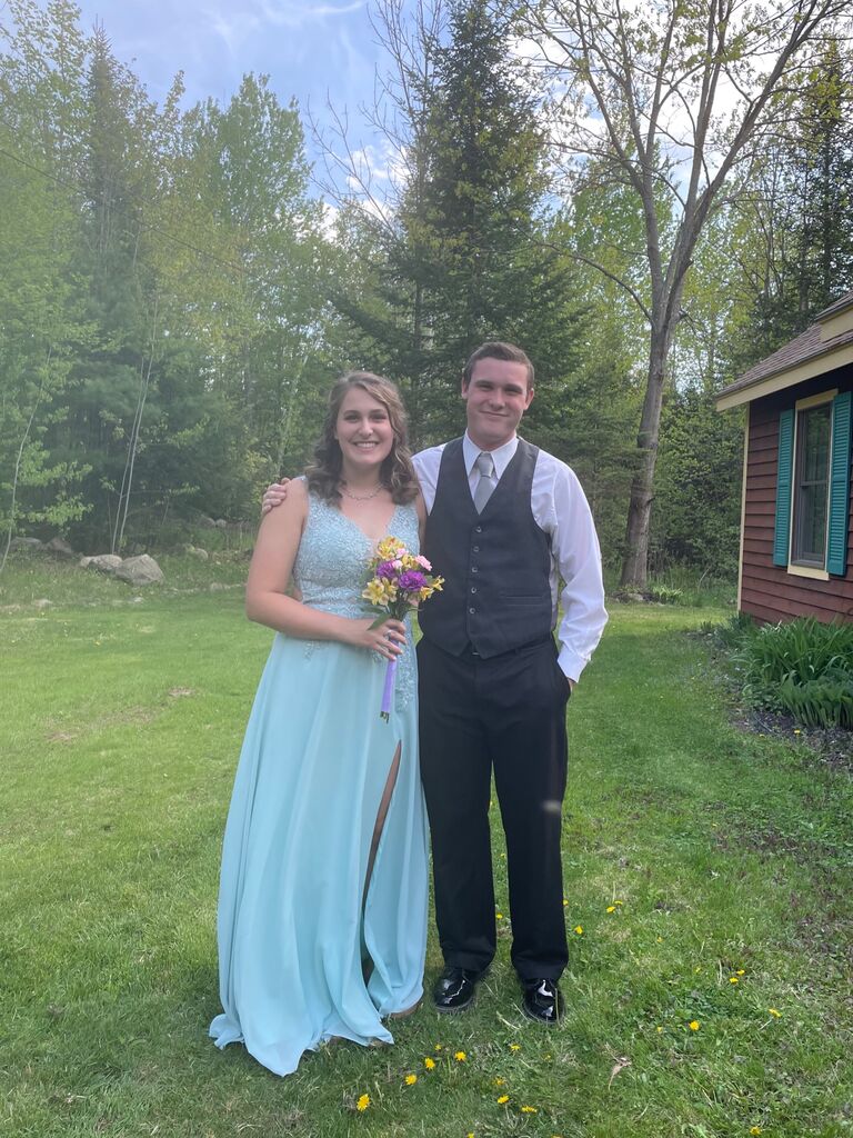 This is our first picture together. We went to Carnival Ball together later that night. It was the first time that we hung out together.