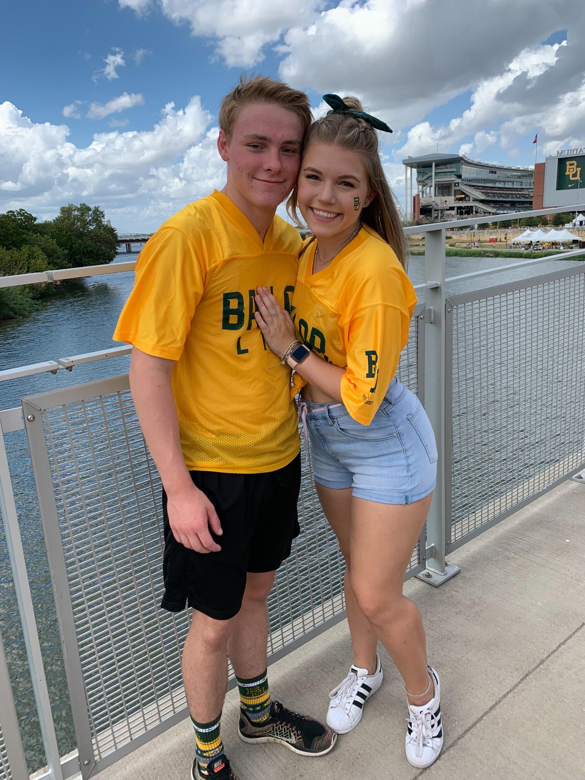 First football game after we started dating!