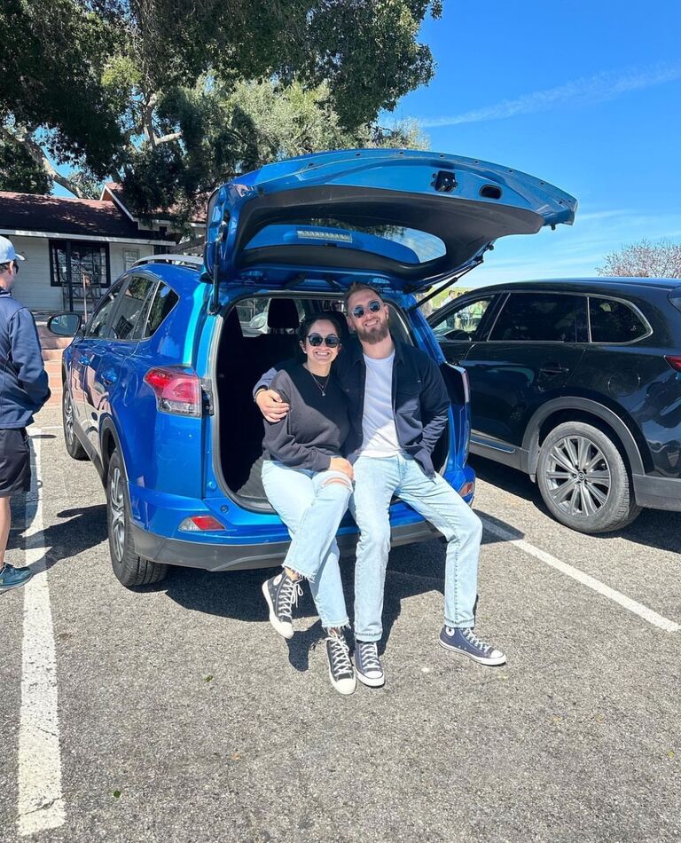 Derek decided to buy a car in Paso Robles, CA. They named her Raya the RAV and take her camping on any given holiday weekend.