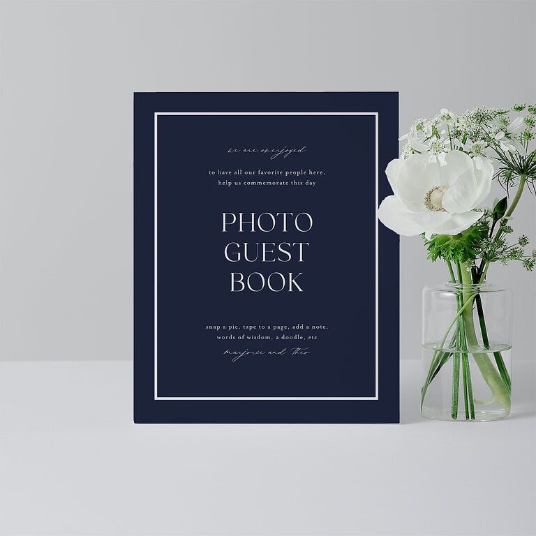 The Knot Paper photo guest book sign