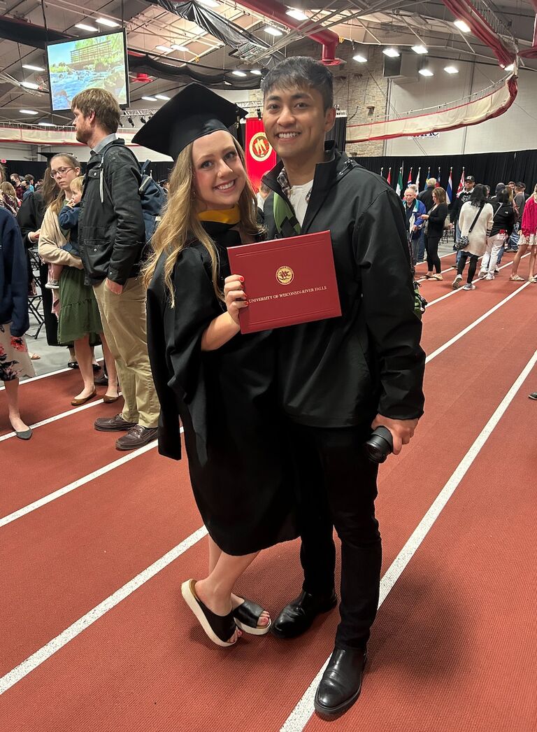 Amelia graduates her Master's program!