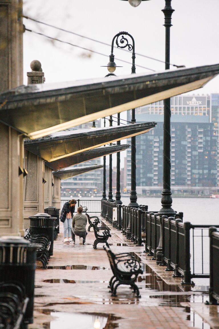 Nick proposed where we had our first date - 4 years to the day!