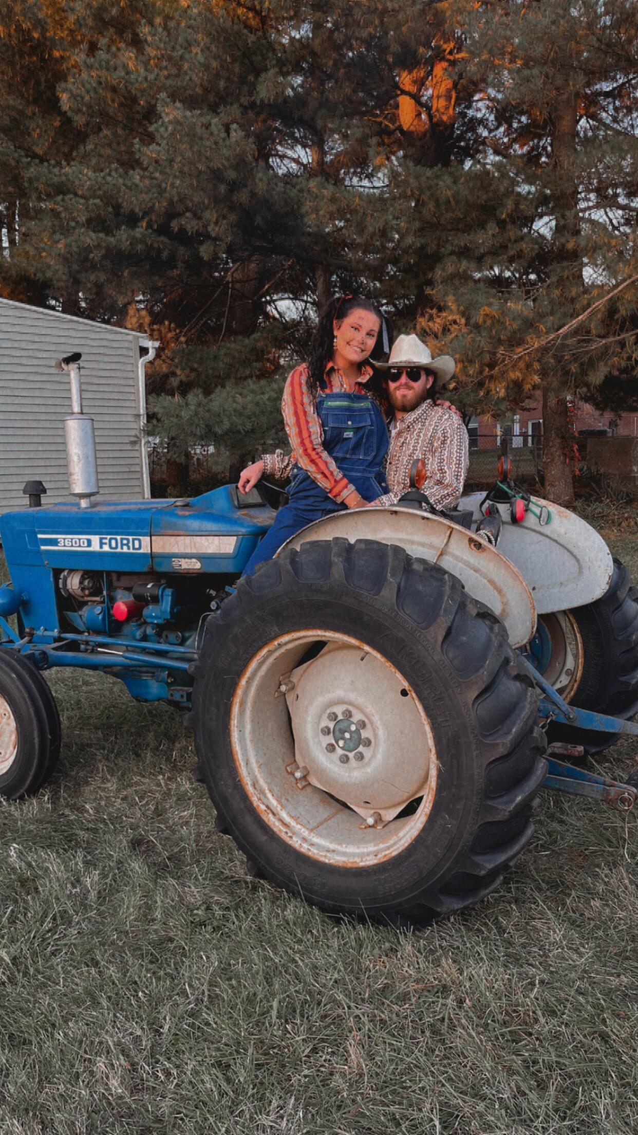 Calvary Trunk or treat. He drive the hay wagon again for Calvary and I put my truck in it. 
