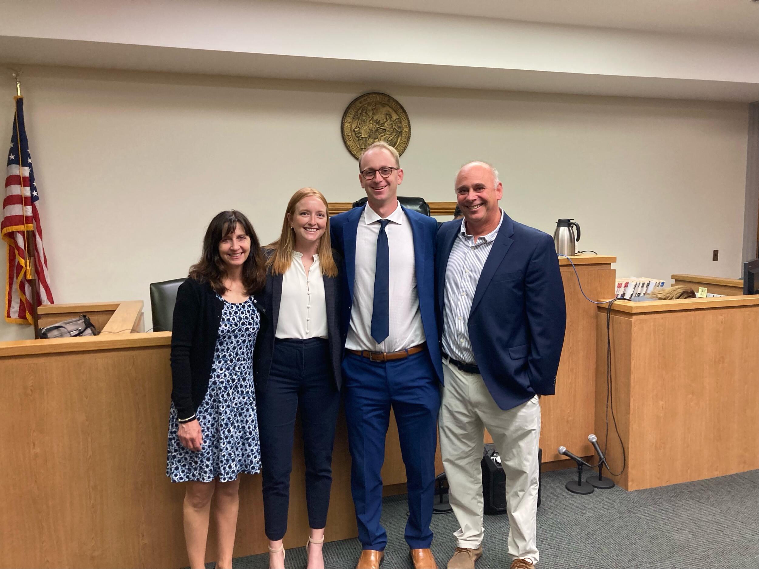 Zach is sworn-in and officially an attorney!