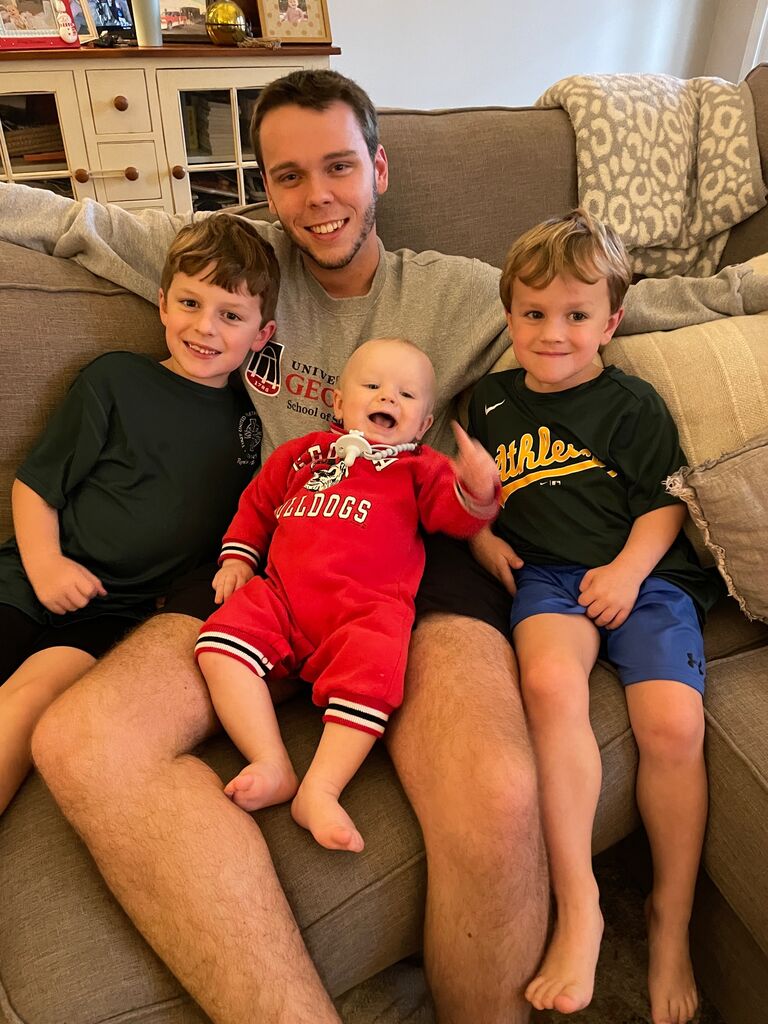 Babysitting the Tench Boys - How sweet it is that these three are going to be in our wedding! 