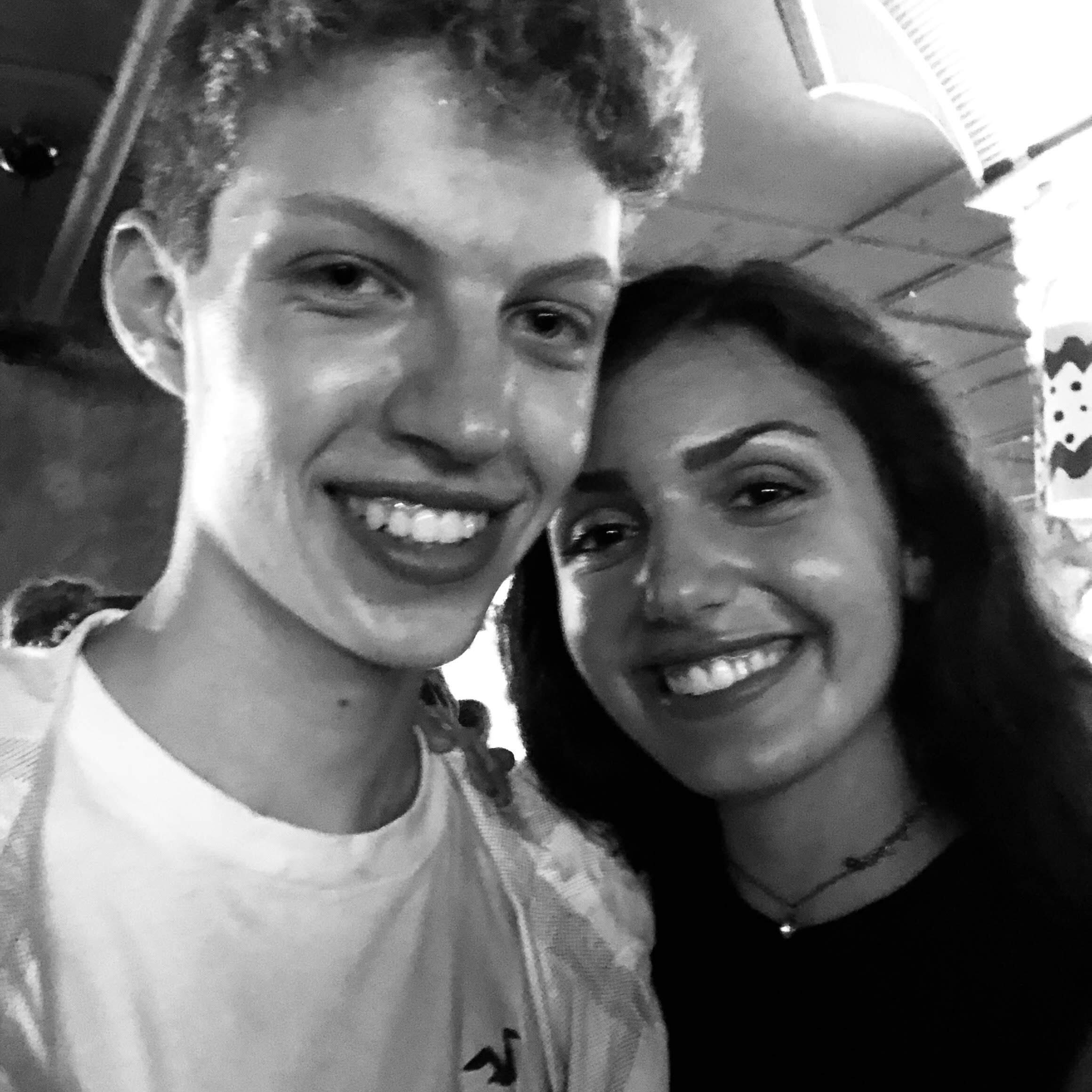 First OFFICIAL date at Busch Gardens (We left Anna's flowers in a bush to retrieve at the end of the night, and they were gone when we came back. Devastating). 