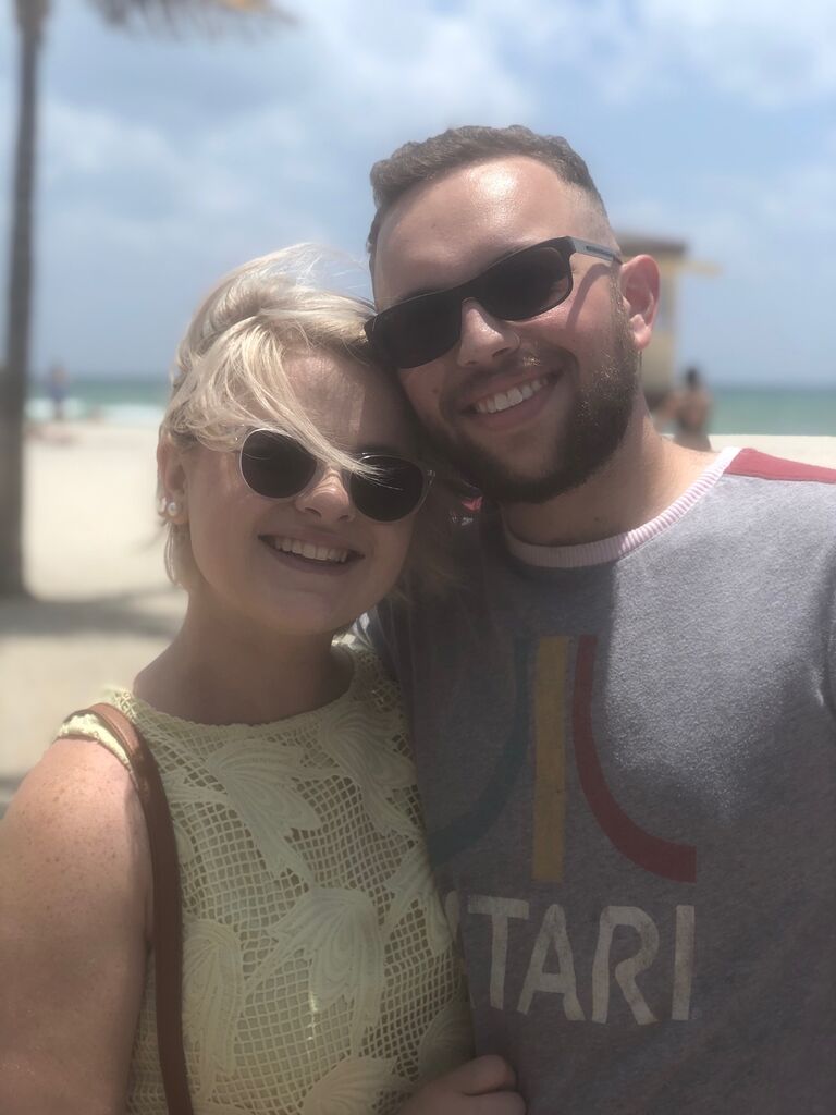 First "I love you" at Hollywood Beach