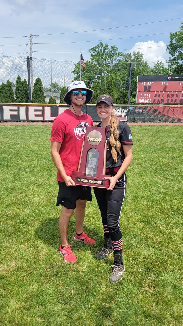 I made it to the college World Series and Evan drove all the way to Florida with my family to support (he’s the best)!
