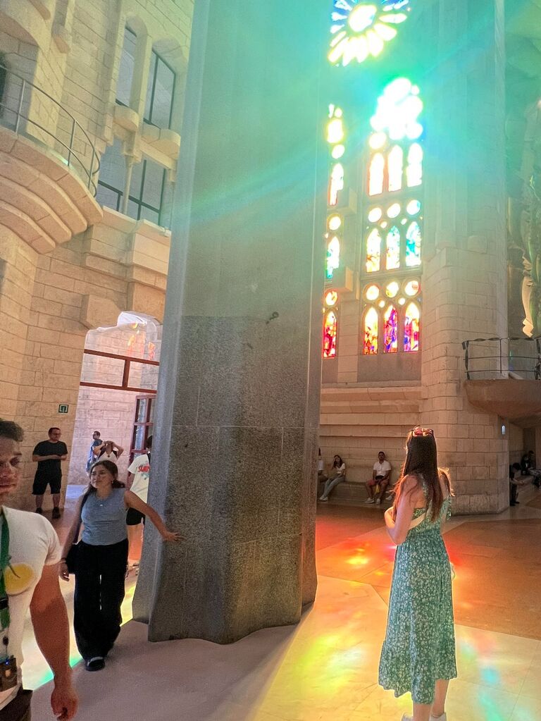 After Italy, Nicole and Austin travel to Barcelona, Spain. Visiting La Sagrada Familia was a big highlight for Nicole, who had wanted to visit since learning about it in high school Spanish class.