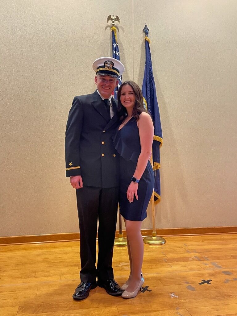 Connor's graduation from the University of New Mexico and commissioning into the United States Navy.