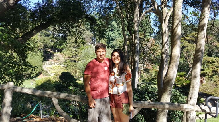 Their first photo together at Huntington Library
