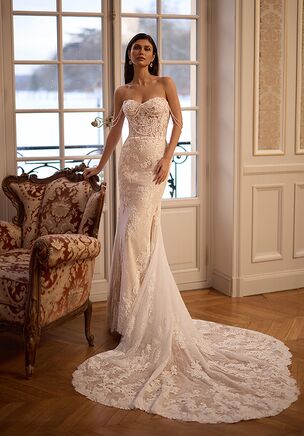 drop waist wedding dress Strapless Mikado Princess Faith 18 US (50 EU) / Off-white * If you are between sizes Blossom Wedding Dress - Wedding