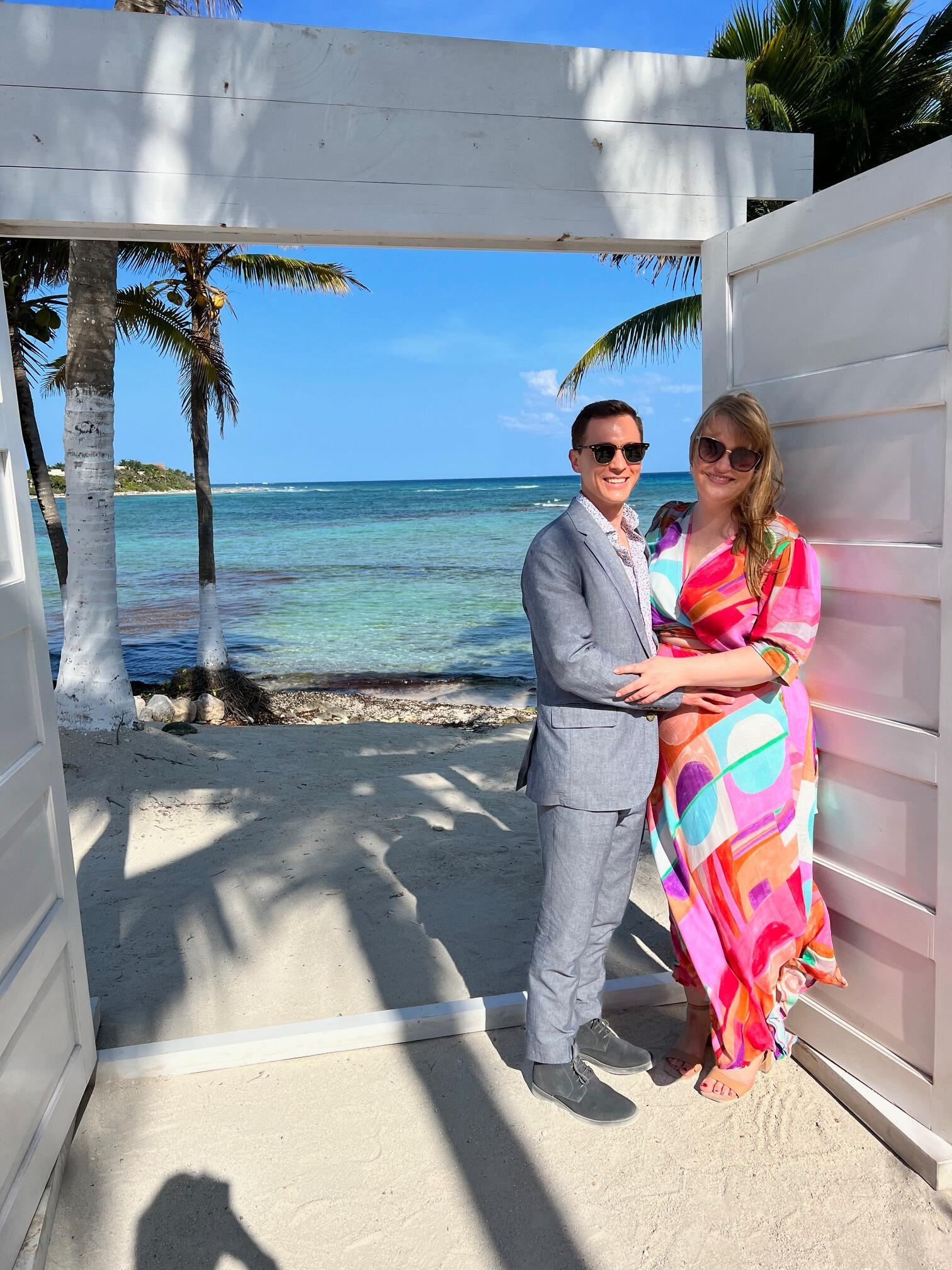 One of these two would strip to their underwear and swim in the ocean later that night at their friends' destination wedding in Playa Del Carmen.