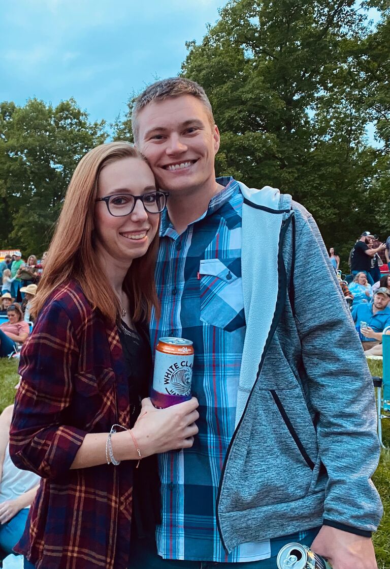 Birthday girl celebrating at a country concert!