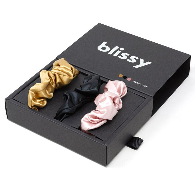 Silk hair scrunchies 