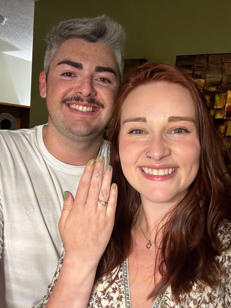 Molly and Dawson are engaged! He asked her to spend the rest of her life with him in their Air bnb on their Anniversary trip to Banff/ Canmore. Molly was very excited and they talked for hours telling all their special people the AMAZING news. 