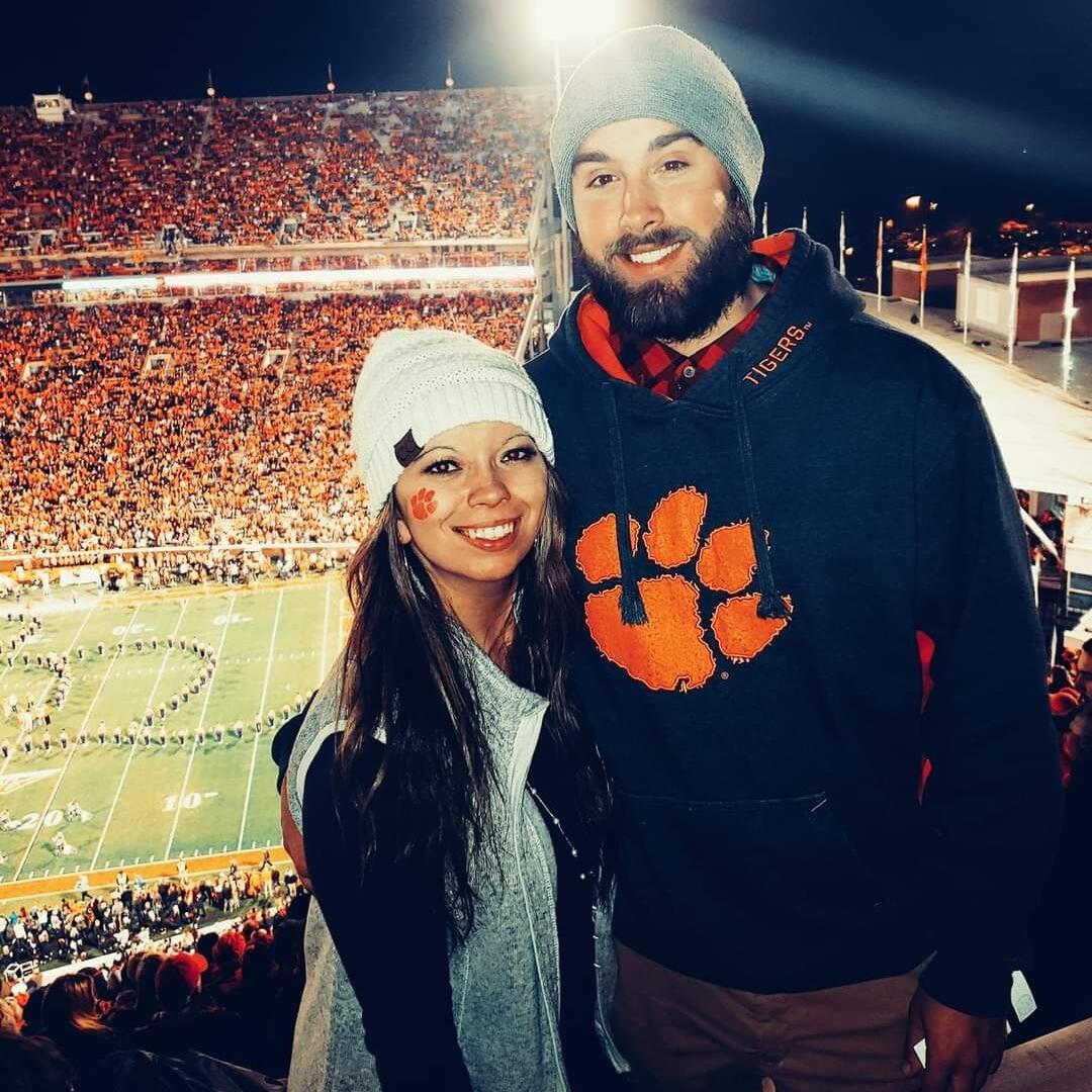 Our favorite place cheering on our Tigers!