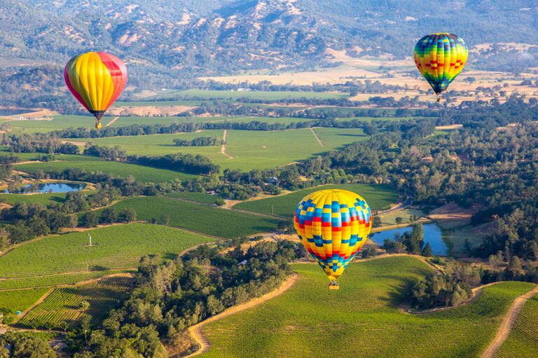 Napa Valley Bachelorette Party Activity - Hot Aid Balloon Ride