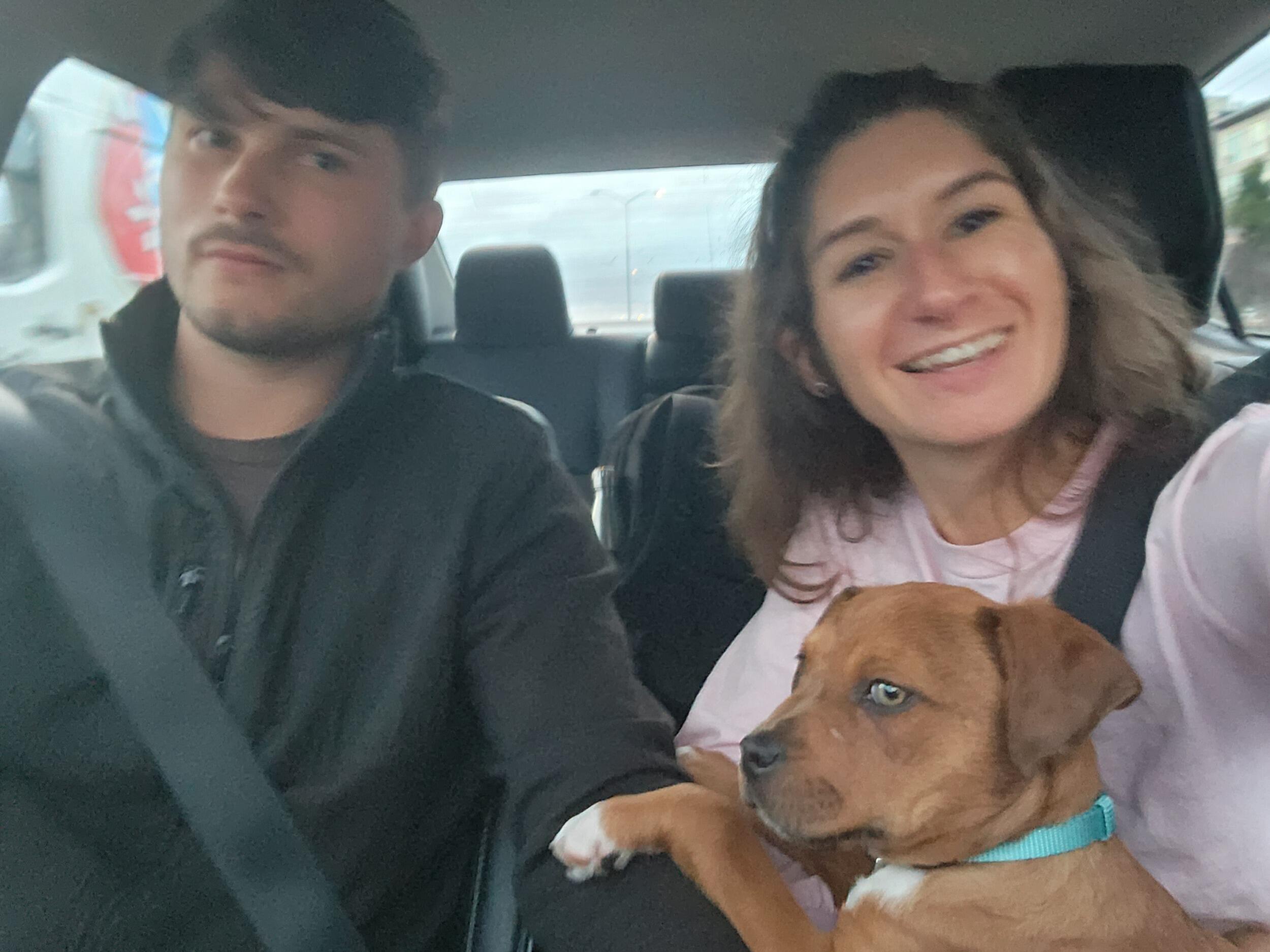 Jake and Amanda bring home their newest bundle of joy - a 13 week old Rottweiler mix puppy named Chubby Hubby, later renamed to Wally! Jake didn't think it was a good idea at first, but now regularly thanks Amanda for the great idea.