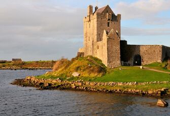 Sunset at Dunguaire Castle in County Galway, Ireland
