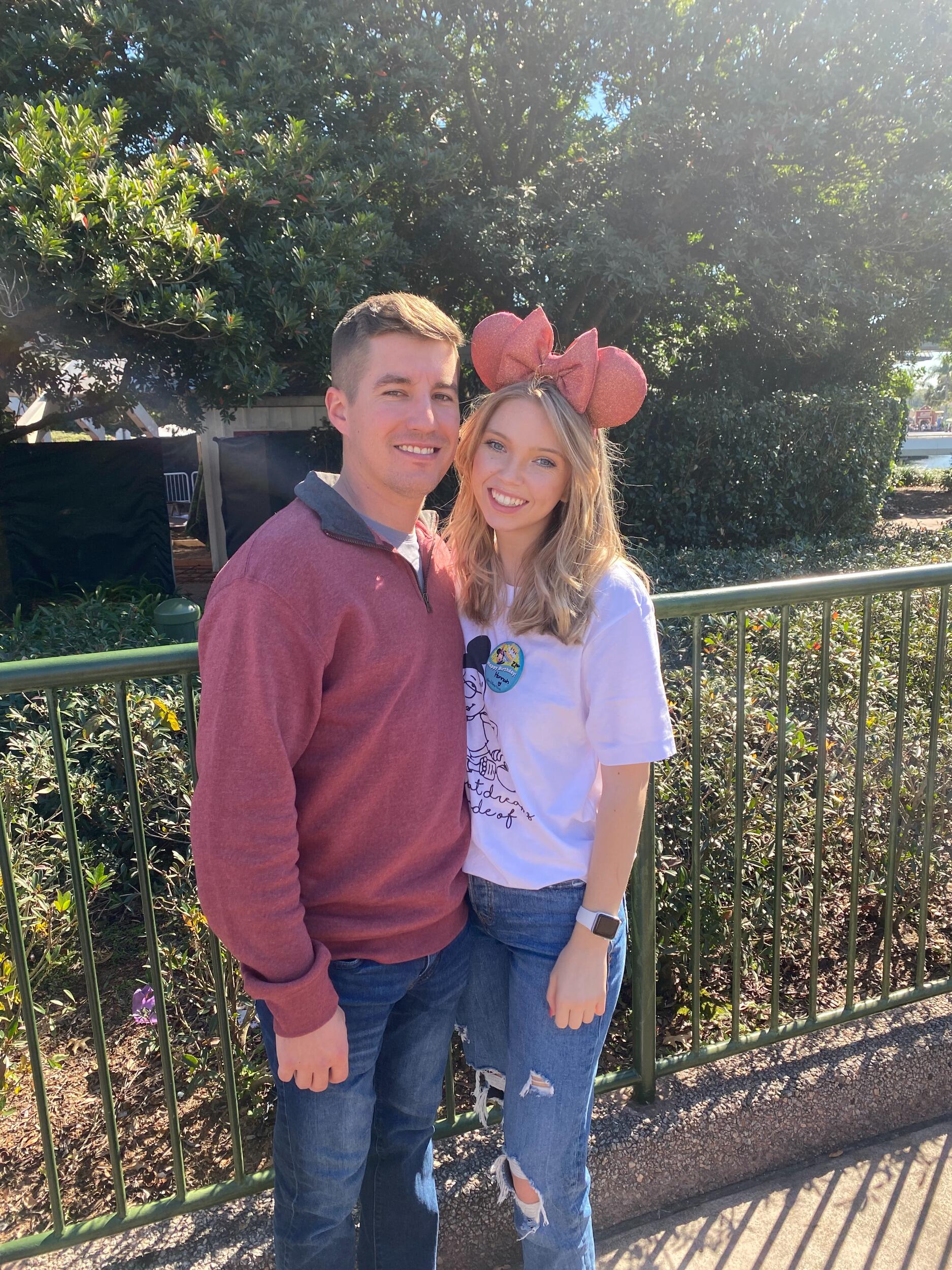 Celebrated Hannah's 21st birthday in Epcot.