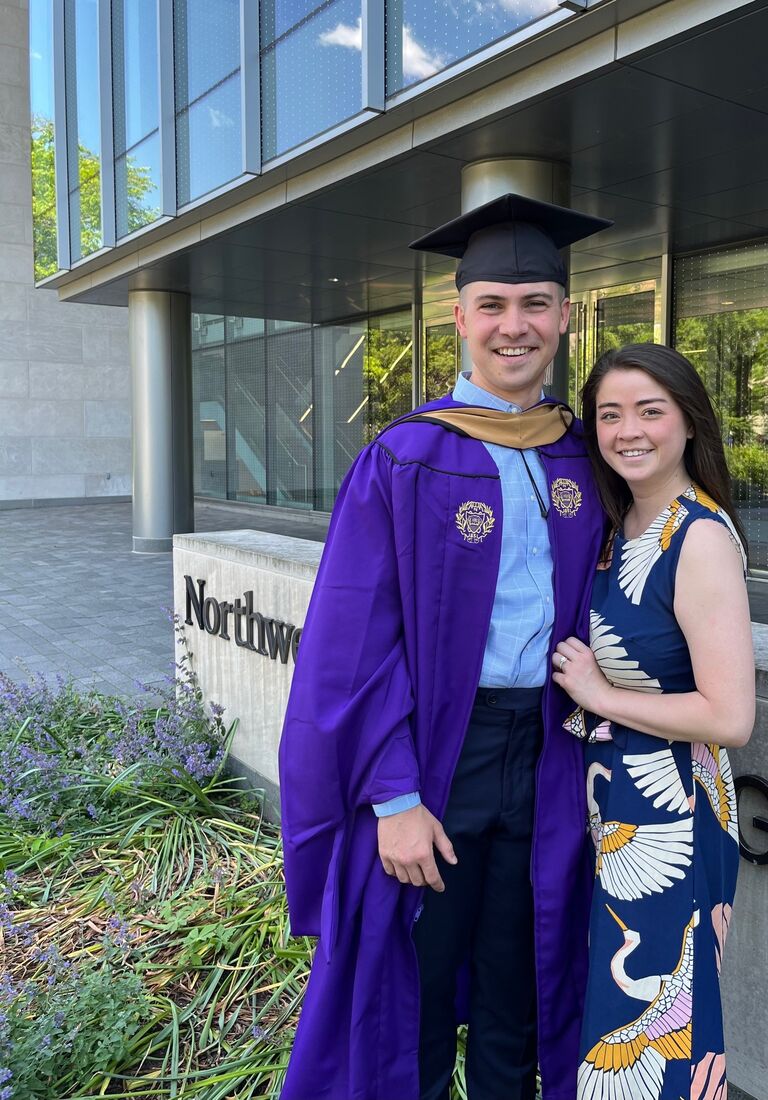 Nick graduates from Northwestern University Kellogg School of Management.