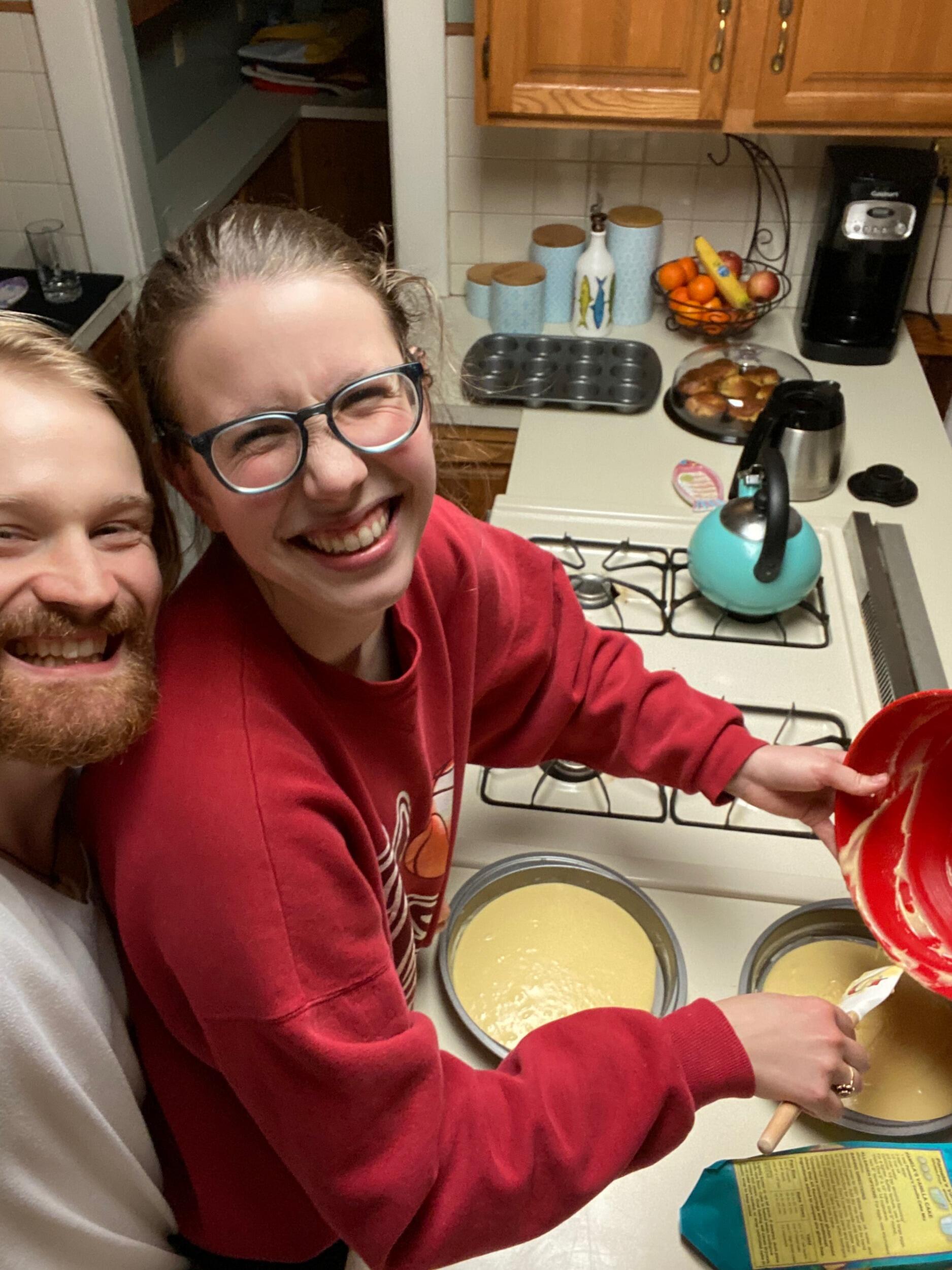 Speaking of Holidays, they always celebrate their birthdays at the same time because they are 4 days apart. Gina likes to call it "efficient" because she gets the birthday cake, and Ben gets the birthday lasagne. 