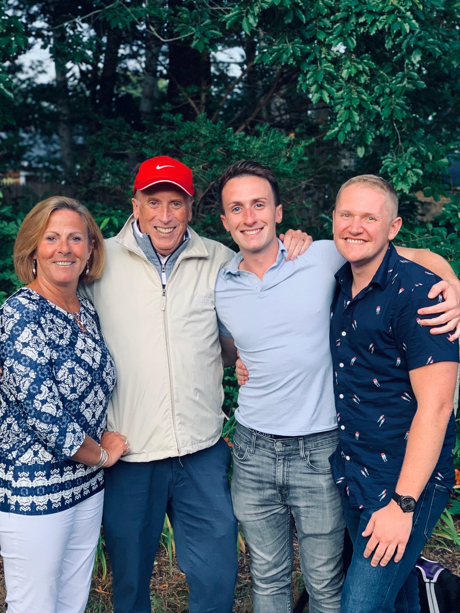 We spend time with Bryan's family on the Cape - whether it's cooking out in the backyard or heading to some local restaurants. 