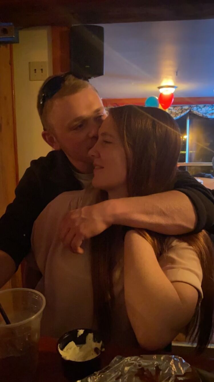 Celebrating Michelle's birthday.
