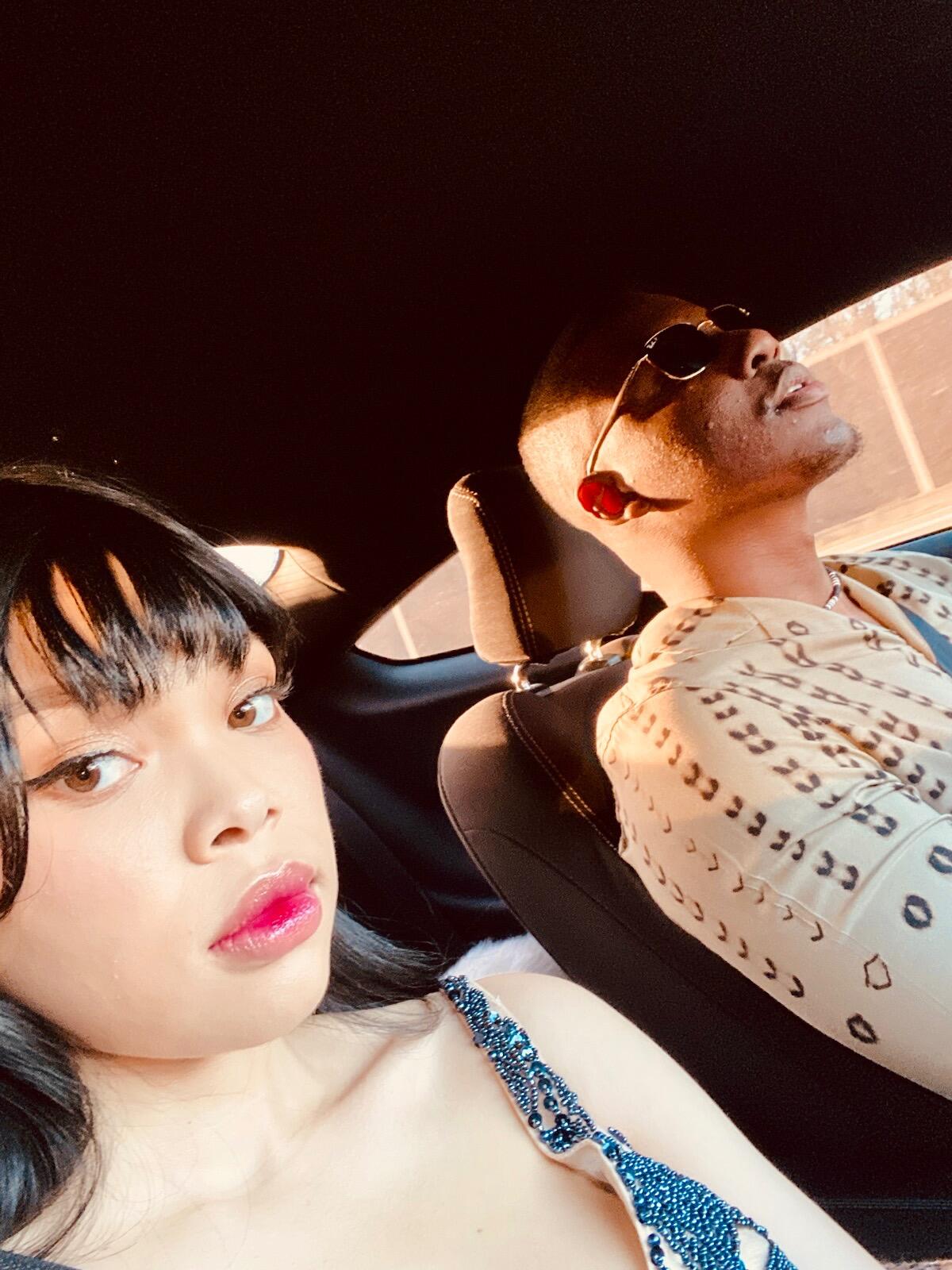 On our way to the red carpet for my first TV appearance.