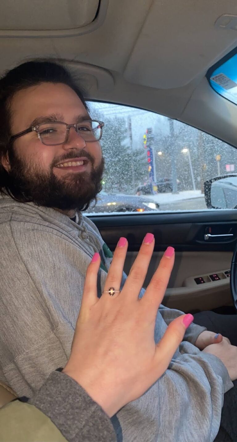 Andrew gives Sarah a promise ring.