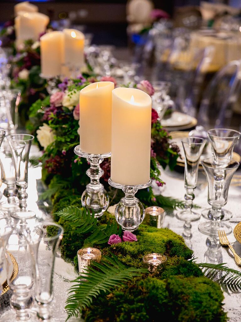 wedding centerpieces with candle holders