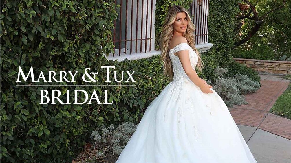 Marry and 2024 tux bridesmaid dresses