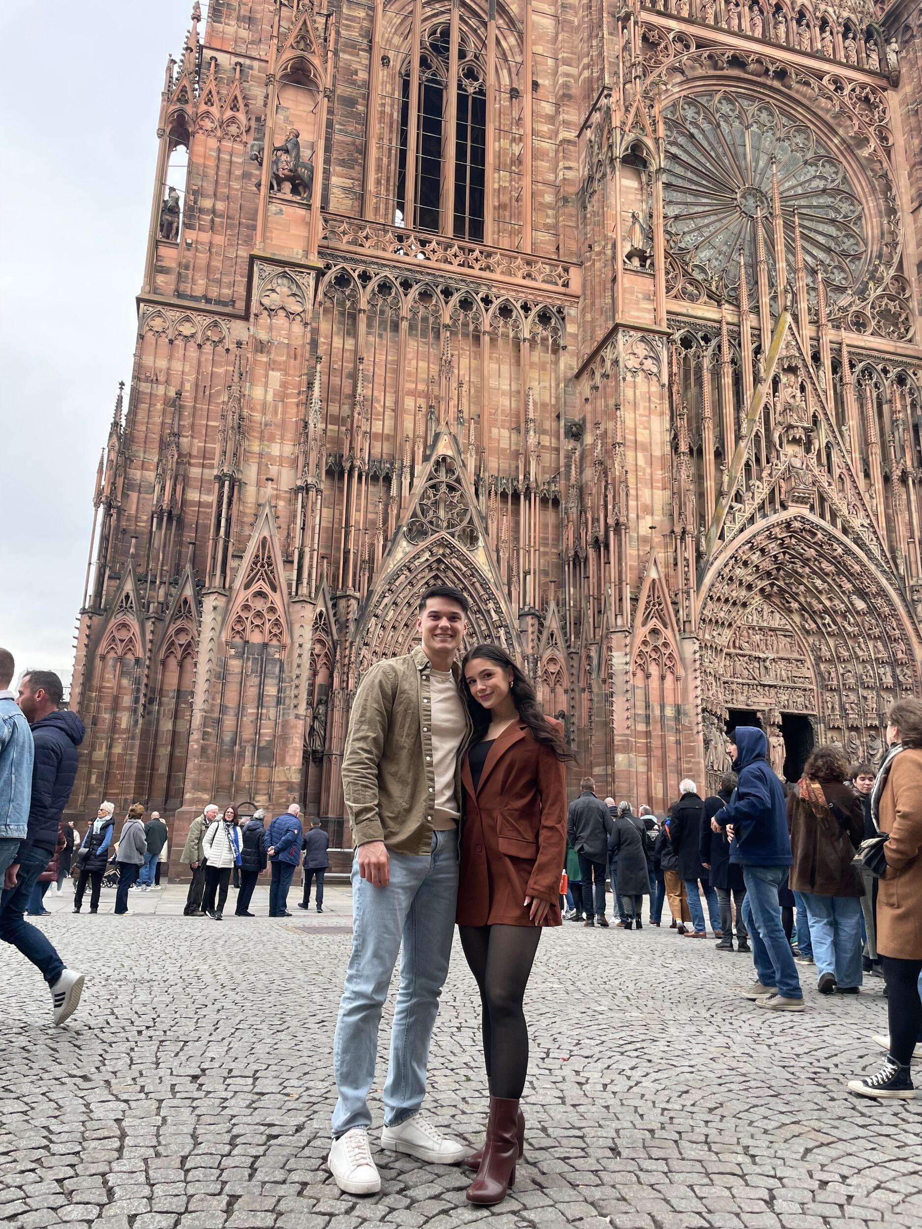 Strasbourg, France-
We took a moment on the bench along the river to dream about our future together.