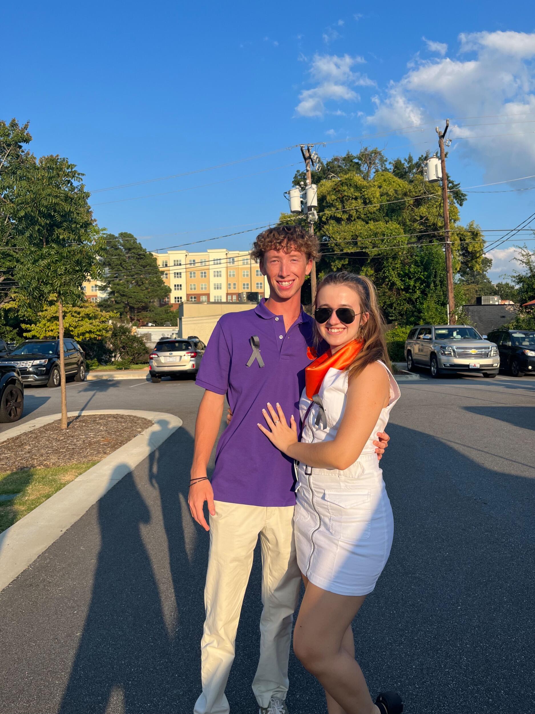 Clemson football games are some of the couple's favorite memories together. Go tigers!