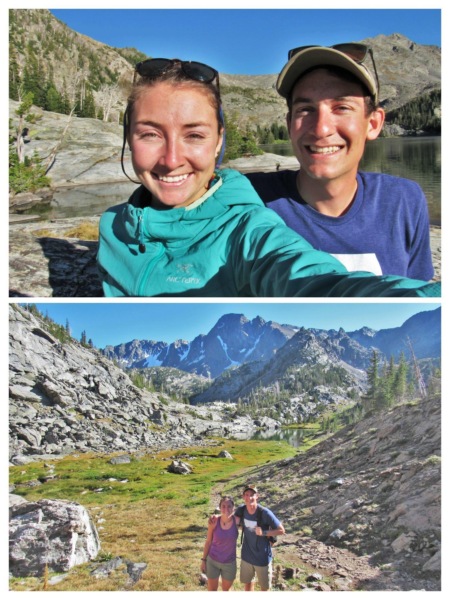 Hannah visiting Sam in Bozeman, during his first year of medical school, exploring some backcountry areas! Hannah was working as a large animal veterinary technician during this time. 