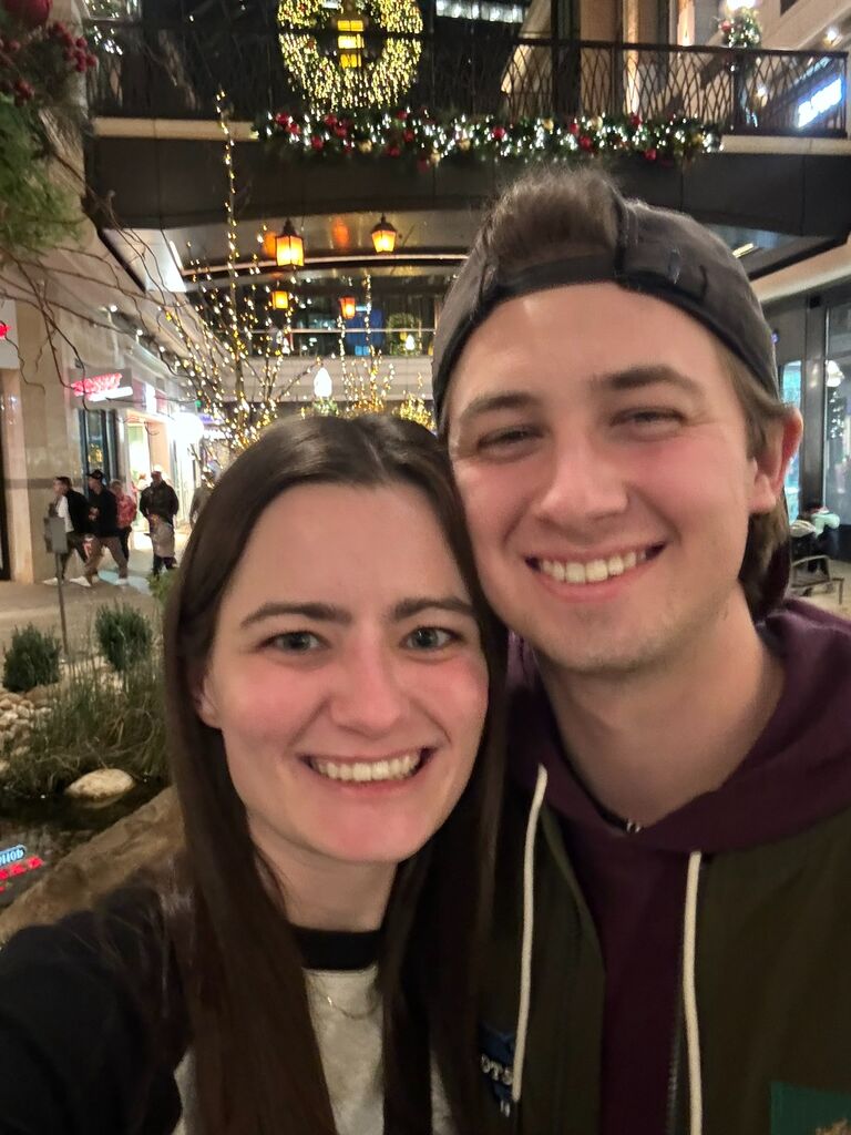 Emily REALLY wanted a picture at the "Selfie spot" in City Creek mall
