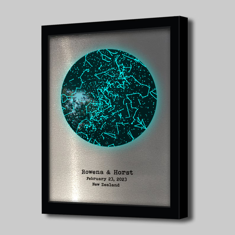 Constellation map art
