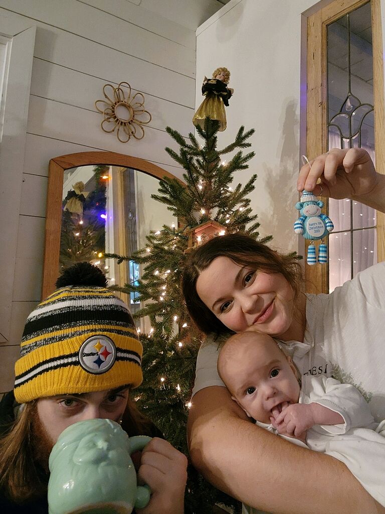 We moved from Saginaw to West Branch and celebrated our first Christmas together as a family of three in our beautiful, little home