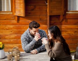 Couple on a weekend getaway in Illinois. 