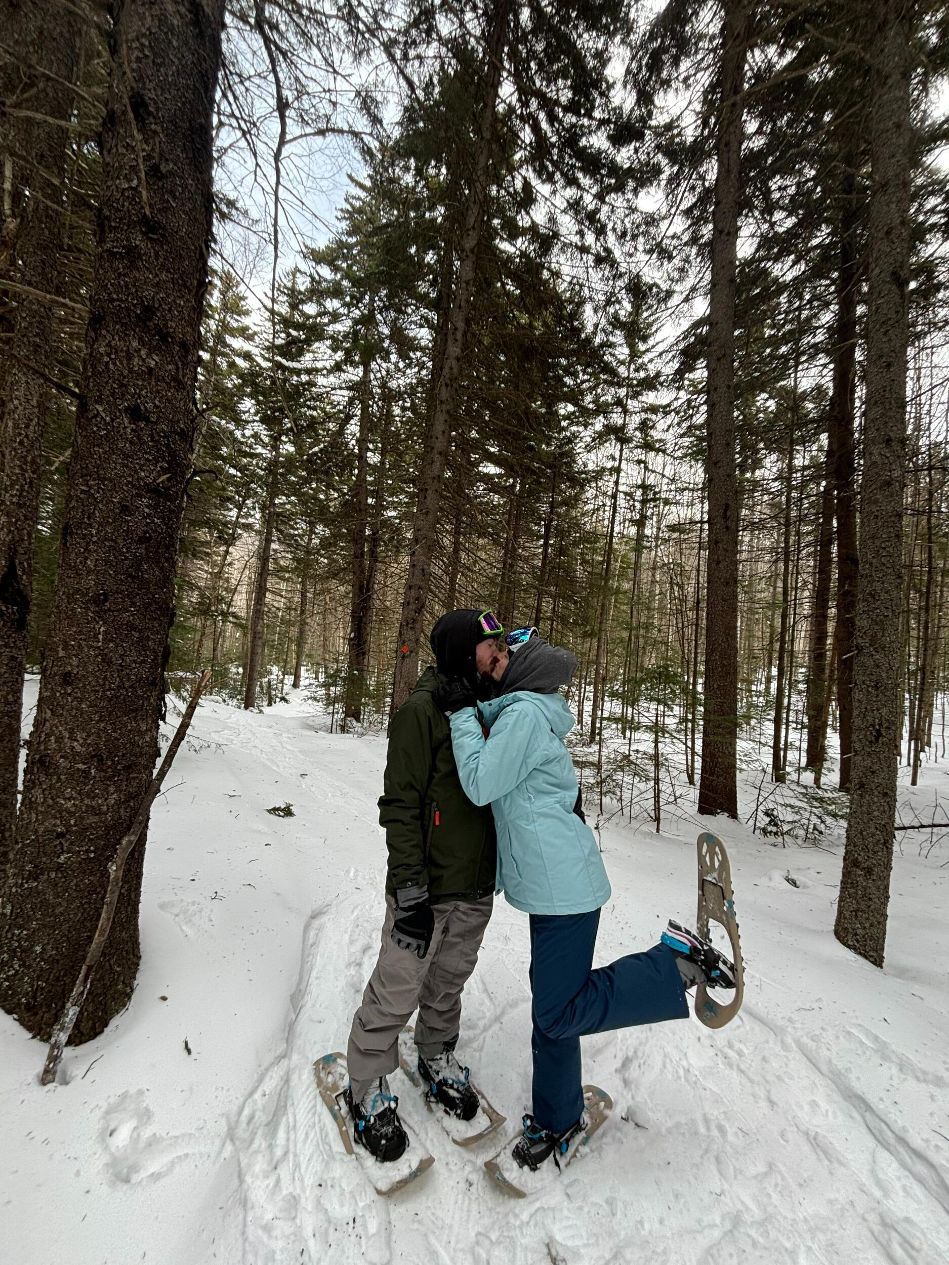 With many more adventures in between, this one will forever be special to us. On Valentine's Day, we spent our 4-year anniversary snowshoeing the mountains of New Hampshire. 