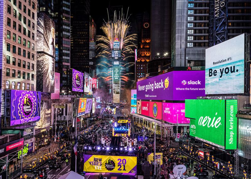 Time Square New Years's Eve Virtual Party 