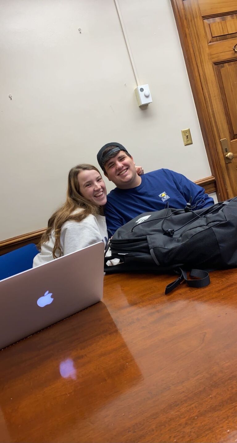 We spent many nights hanging out and procrastinating together. 